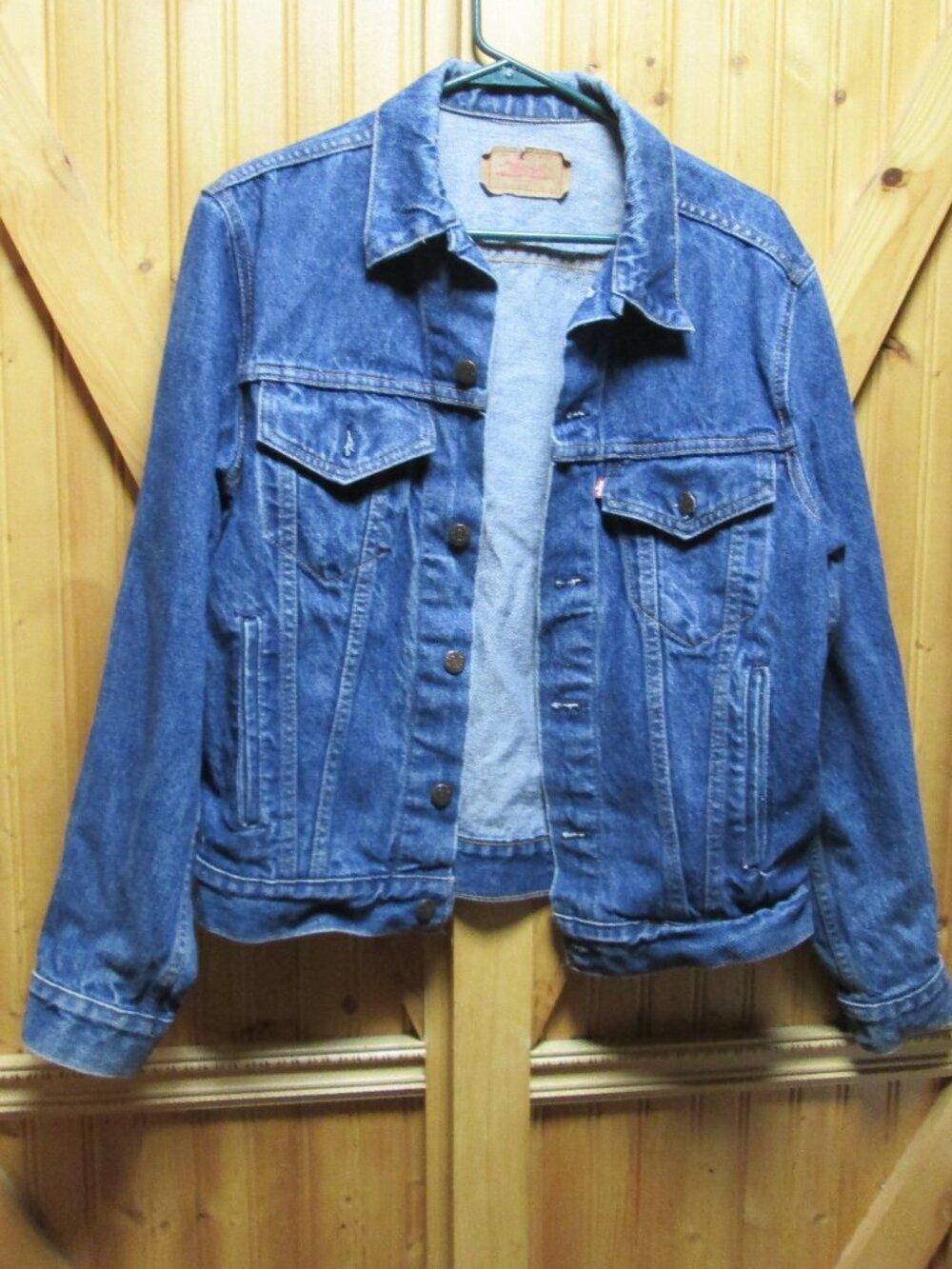 vtg mens Levi's trucker denim biker jacket 40 R made in the USA rare sm tag